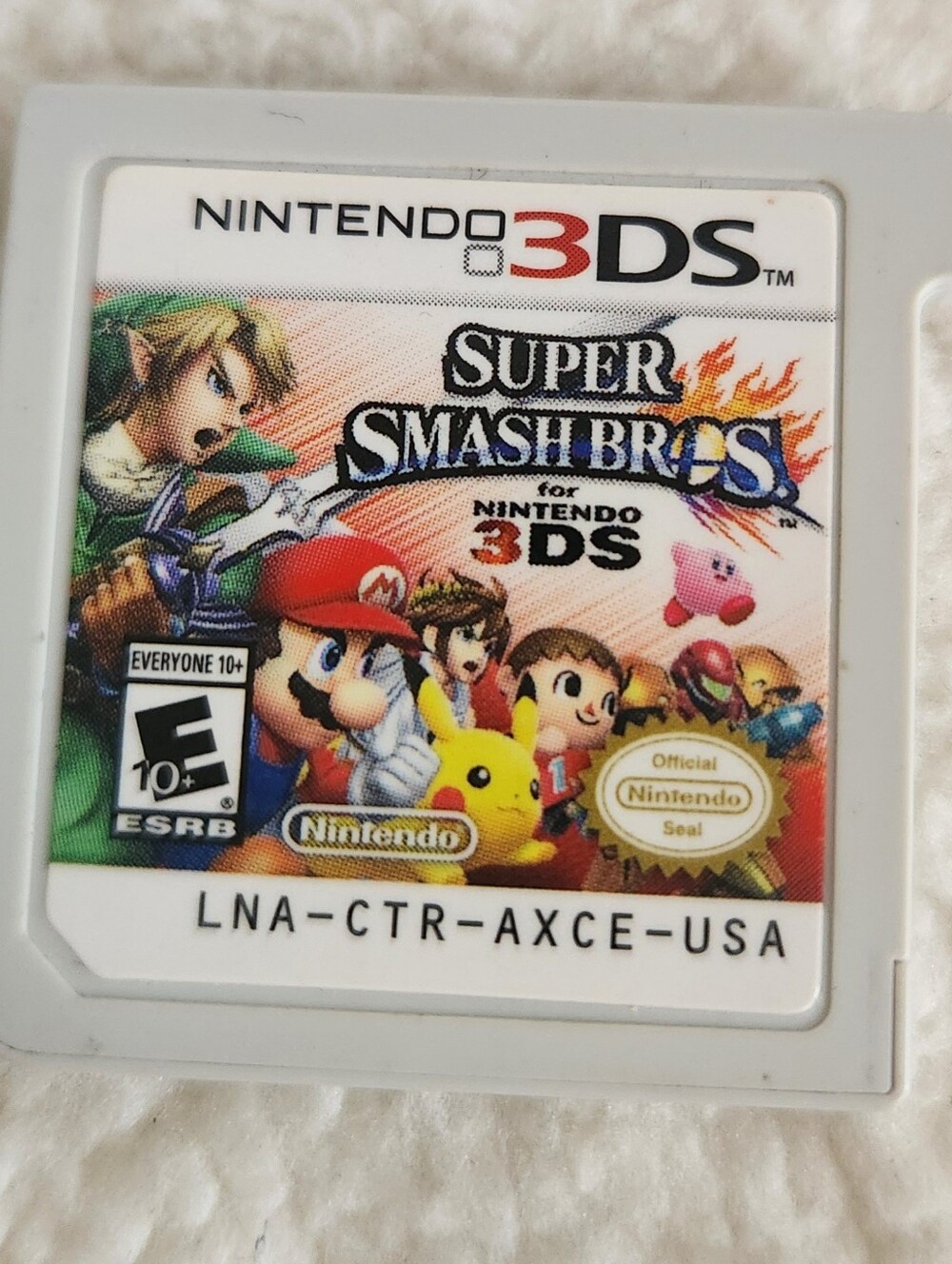 Nintendo 3DS Super Smash Bros. Game Card - White